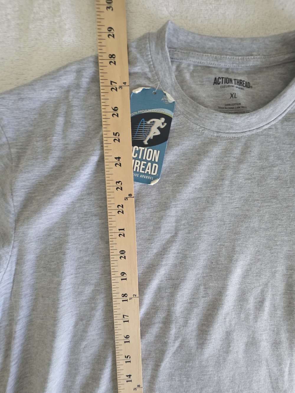 Men’s Long Sleeve Crew Neck Shirt - Heather Gray - Picture 3 of 6